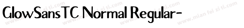 GlowSansTC Normal Regular字体转换